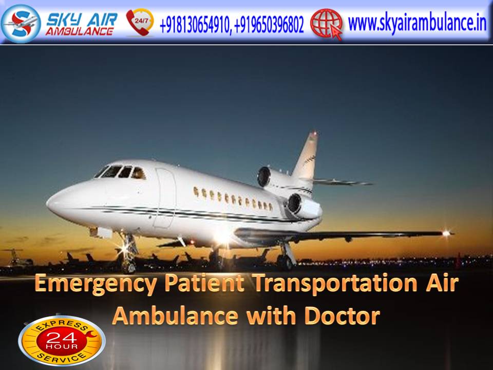 Without Delay Choose Sky Air Ambulance from Delhi with Doctor Facility