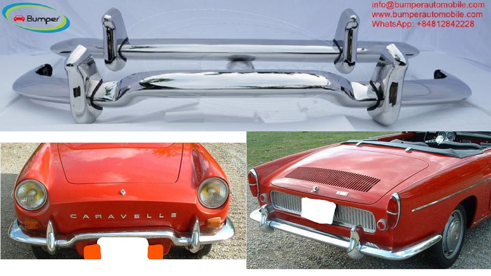 Renault Caravelle and Floride bumpers with over rider (1958-1968)
