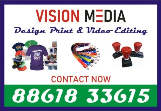 Vision Media | Pre-Ink Rubber Stamp | polymer Rubber Stamp | Video Editing | 2024