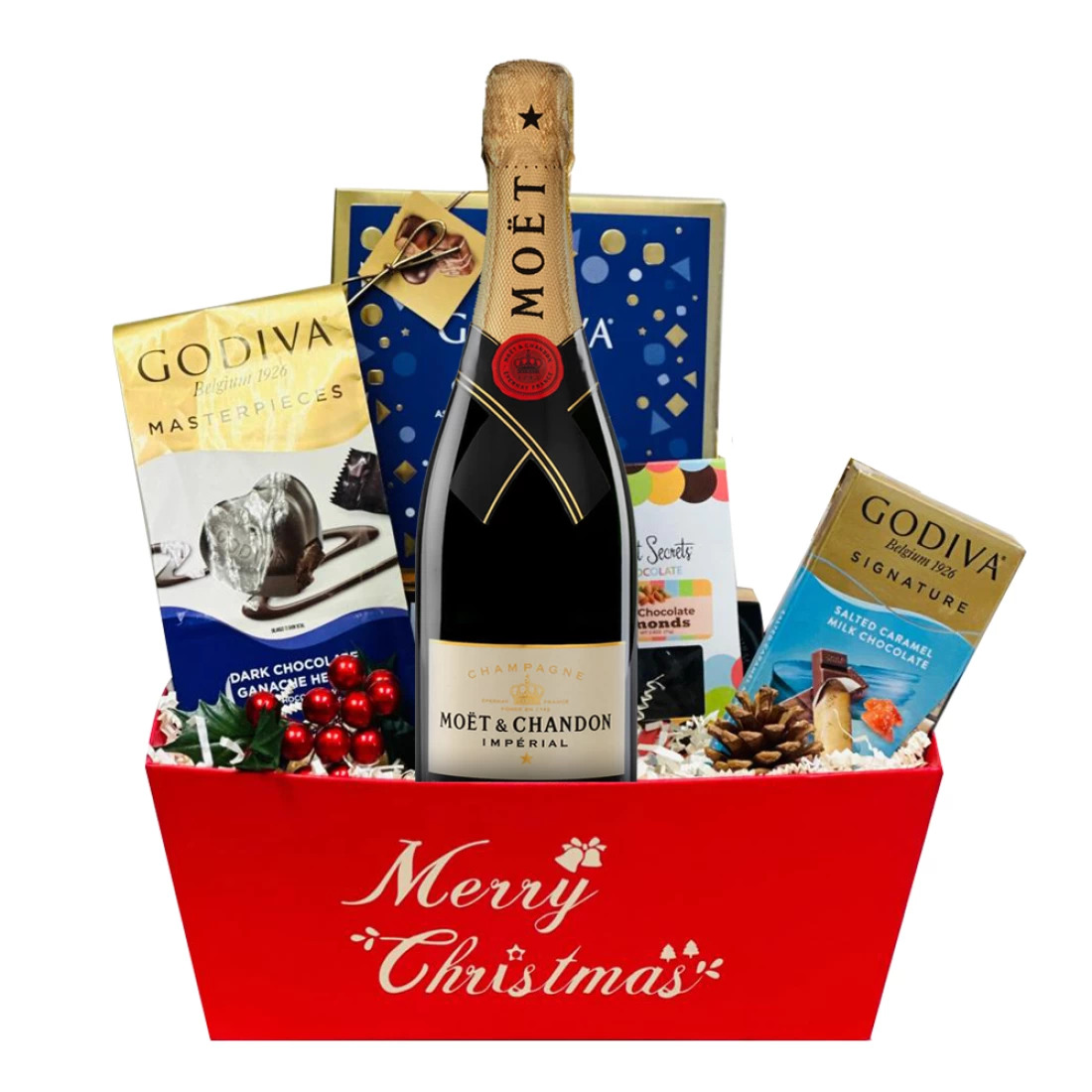 Festive Christmas Wine Baskets: Perfect Holiday Gifts"