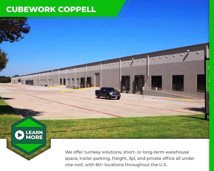 Flexible Warehouse Space at Cubework Coppell with no hidden fees