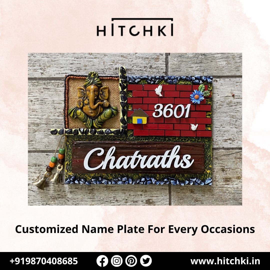 Enhance Your Home's Entrance with Divine Nameplates from Hitchki