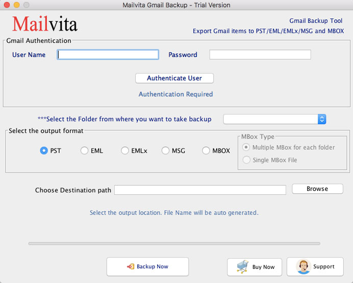 Export the all Gmail Account into Multiple File Formats