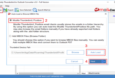 MailsDaddy Thunderbird to Outlook Converter