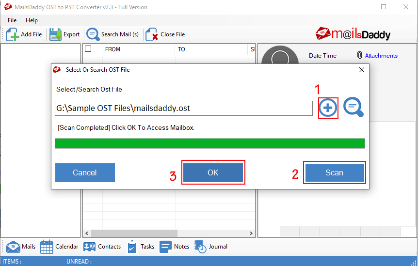 MailsDaddy OST to PST Converter