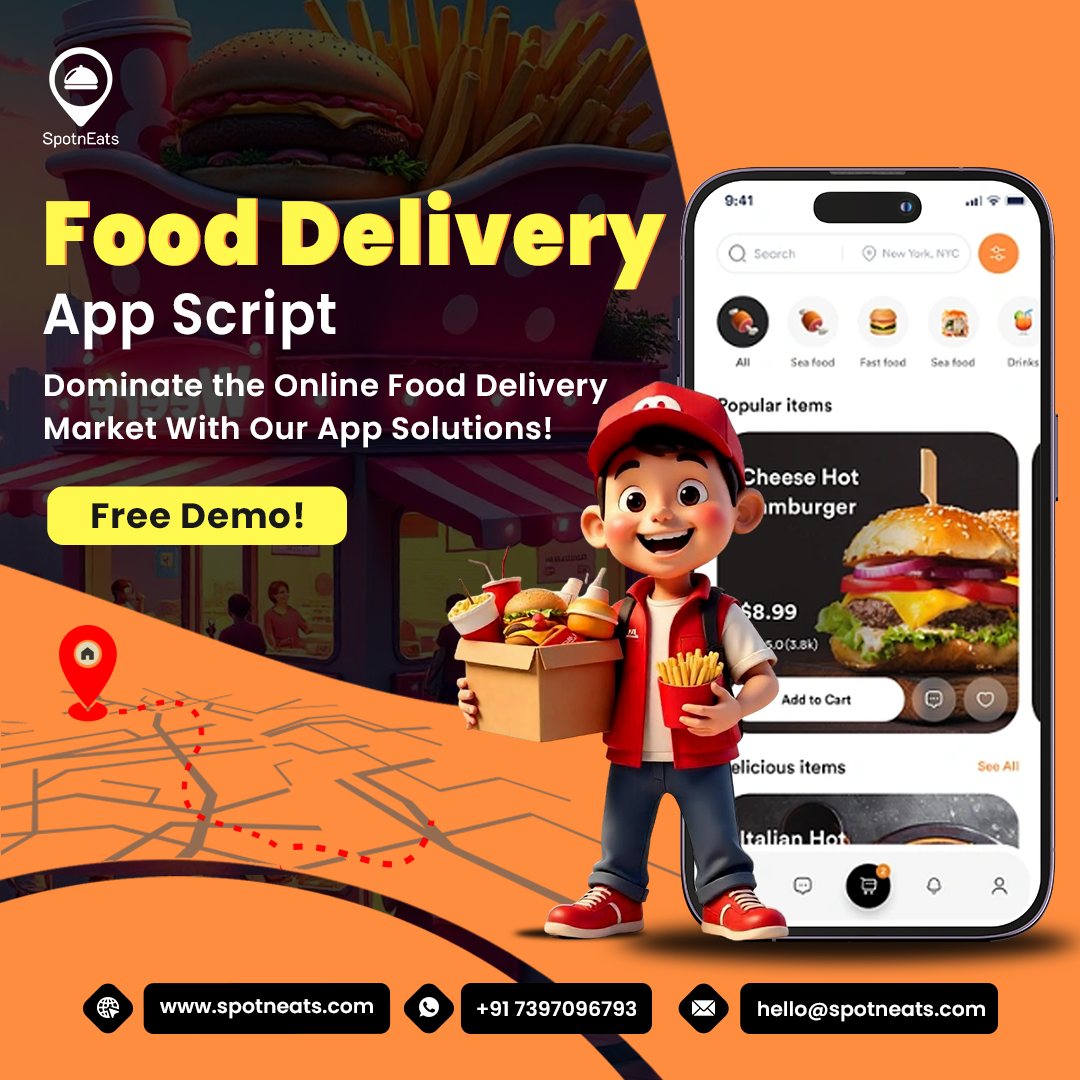 Launch your AI powered UberEats Clone from SpotnEats Experts